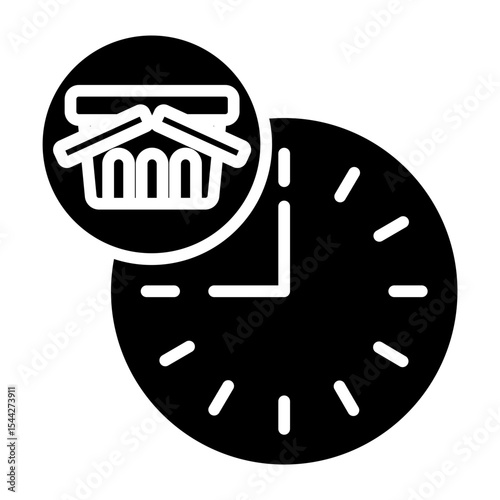 Shopping time icon