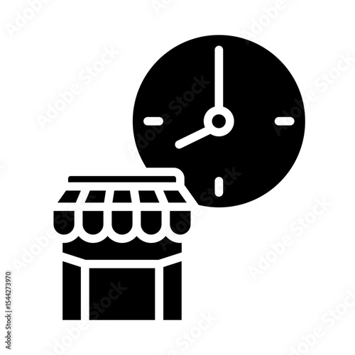 Market operation time icon