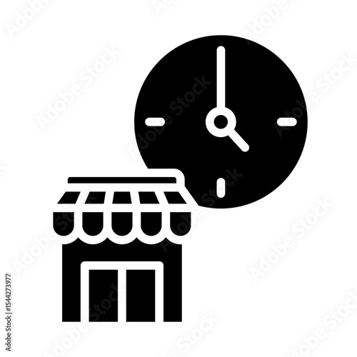 Market operation time icon