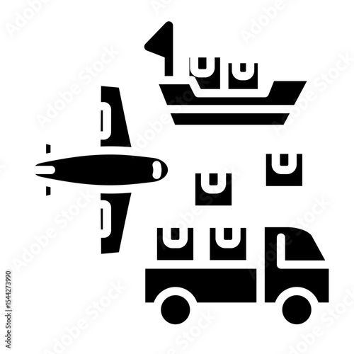 Truck box icon