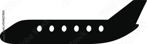 Plane simple icon. Vector illustration