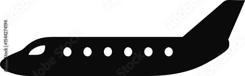 Plane simple icon. Vector illustration