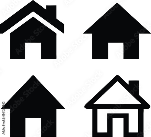 House, Home icons set. Home sign. Vector illustration