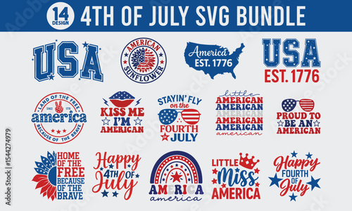 4th Of July SVG Bundle, Independence Day Bundle SVG, 4th of july T Shirt svg designs, America svg,USA Flag svg,Cut Files Cricut,Silhouette.