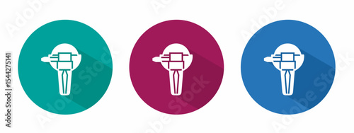 Icon for grinding machine vector illustration in flat.