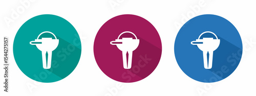 Icon for grinding machine vector illustration in flat.