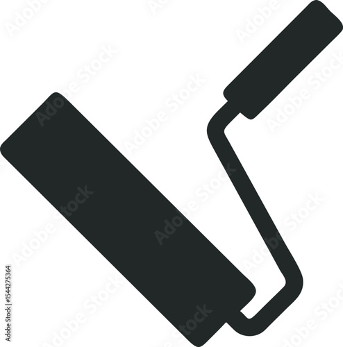 Paint roller simple icon. Vector illustration