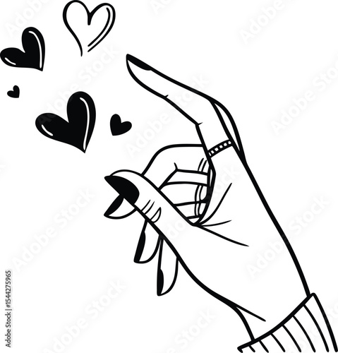 Korean Hand Heart Gesture