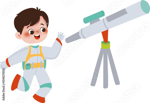 boy with Telescope