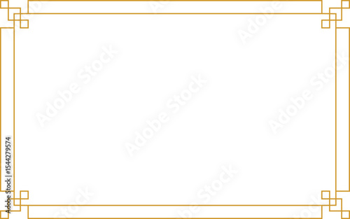 A golden frame with gold colored ornaments vector illustration design