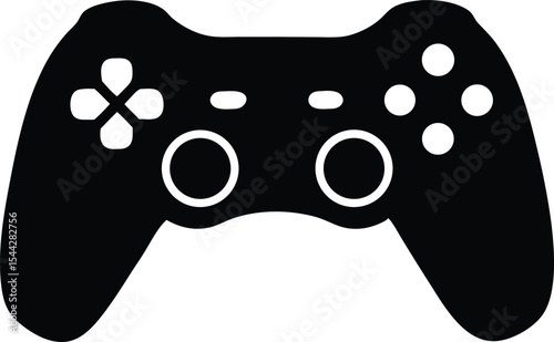 video game controller silhouette vector illustration