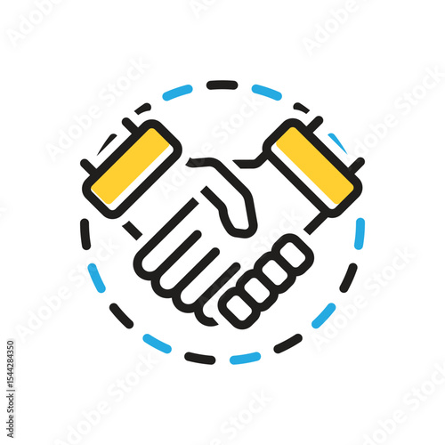 Multi color icon for  involvement