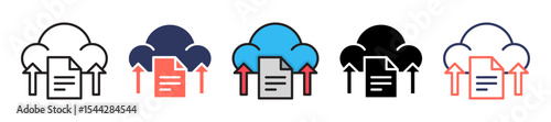 Cloud Upload multiple icon