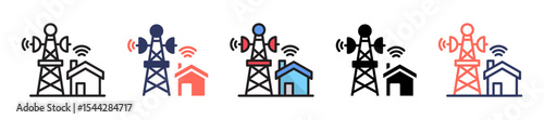 Radio Tower multiple icon