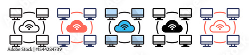 Network Connection multiple icon