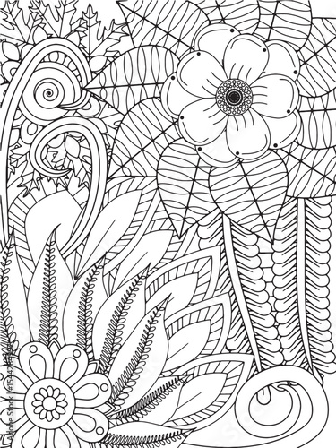 Flowers Coloring Pages For Adultes
