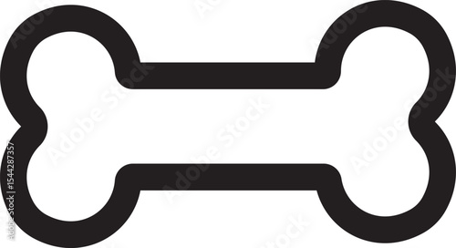 Dog food bone icon vector illustration