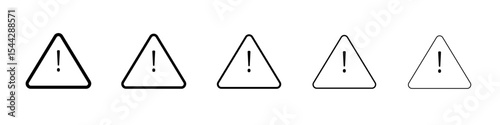 Alert icon black and white vector sign