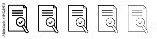 assessment icon black and white vector sign