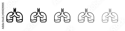 Asthma icon black and white vector sign