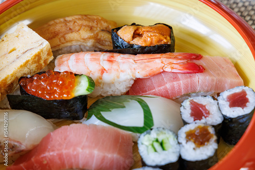 新鮮で瑞々しい美味しそうなお寿司