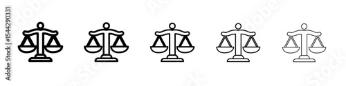 Attorney in law icon black and white vector sign