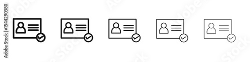 Authentication icon black and white vector sign