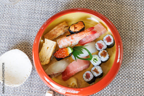 新鮮で瑞々しい美味しそうなお寿司