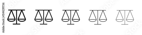 balancing icon black and white vector sign