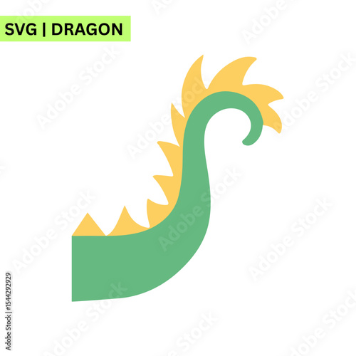 A playful vector logo design of a cute dragon with a big smile, embodying joy and creativity in a bright and cheerful format.