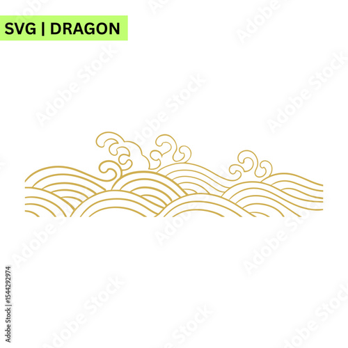 A playful vector logo design of a cute dragon with a big smile, embodying joy and creativity in a bright and cheerful format.