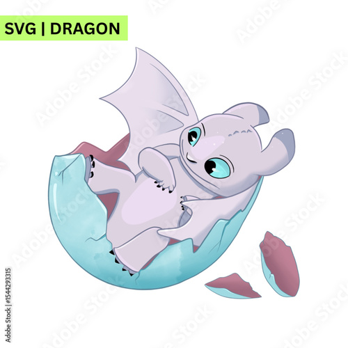 A bold dragon vector logo featuring a dynamic dragon silhouette with striking colors, symbolizing power and courage in a contemporary design.