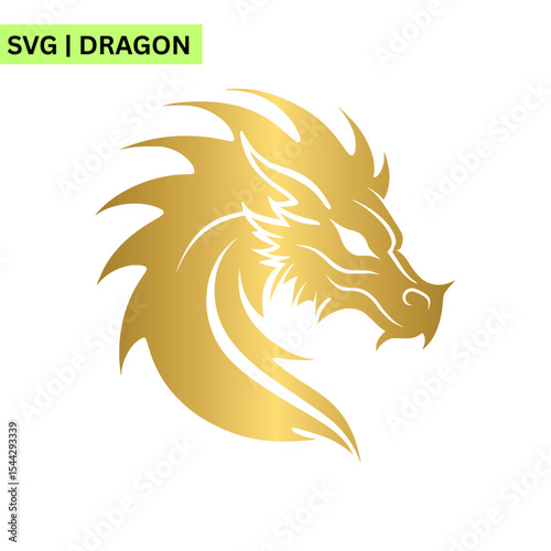 An imaginative dragon logo illustration showcasing a whimsical dragon perched on a mountain, representing fantasy and adventure in a vibrant vector style.