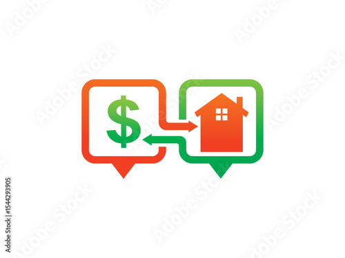 Real Estate Investment and Property Value Exchange Logo Template