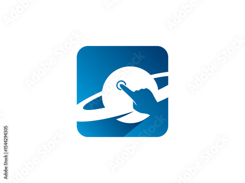 Digital Planet Touch App Icon Template