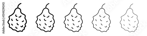 bergamot icon black and white vector sign