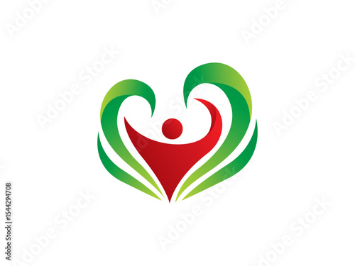 Vibrant Health and Wellness Logo Template