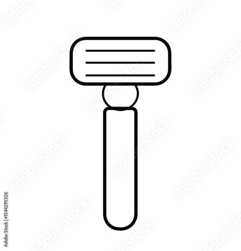 Shaver.Razor line and glyph icon, barber and blade, shaver sign,