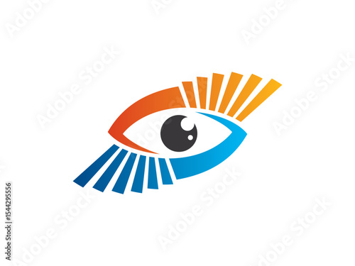 Abstract Digital Vision Eye Logo Template