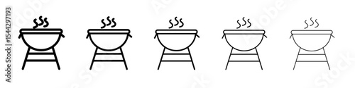 brazier icon black and white vector sign