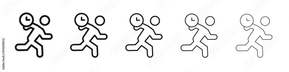 Busy icon black and white vector sign Busy icon black and white vector sign