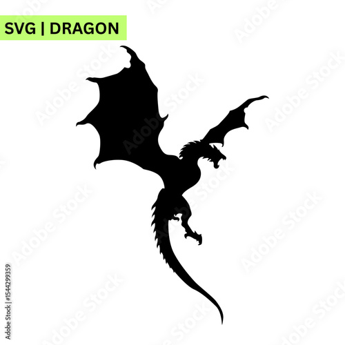 A whimsical dragon logo template illustrating a dragon playfully interacting with a group of children, emphasizing fun and imagination in a lively artistic design.