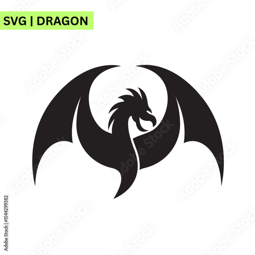 An adventurous dragon logo illustration showcasing a dragon soaring through clouds, representing freedom and fantasy in a vibrant vector style.