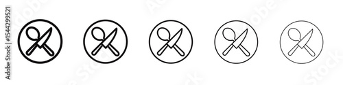 Canteen icon black and white vector sign