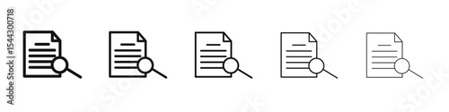 Case study icon black and white vector sign