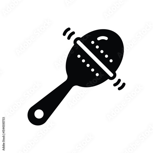 Black solid icon for clack