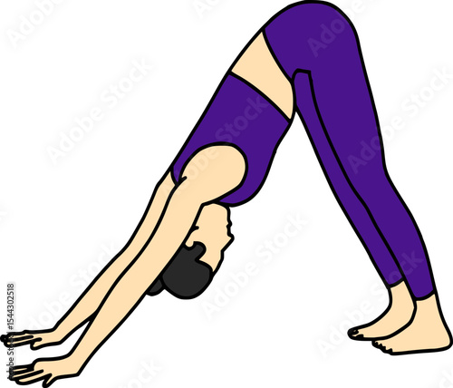 Yoga pose vector image 