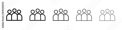 community icon black and white vector sign