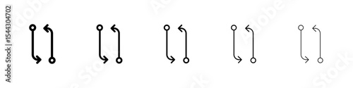 Compare icon black and white vector sign
