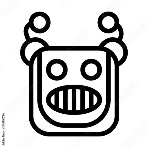 icon pack containing emojis of a robot, expressions, facial shapes and gestures